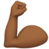 Flexed Biceps Medium Dark Skin Tone 1f4aa 1f3fe 1f3fe
